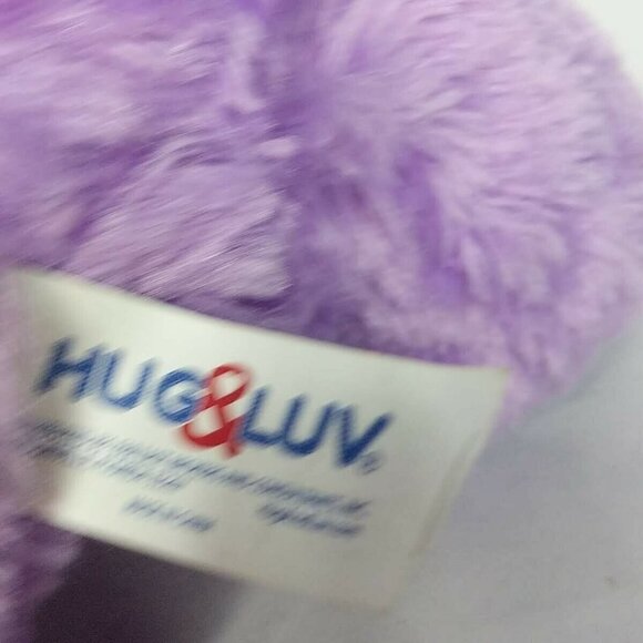 Hug and Luv Easter Bunny Purple Plush 13 Inch - Picture 5 of 6